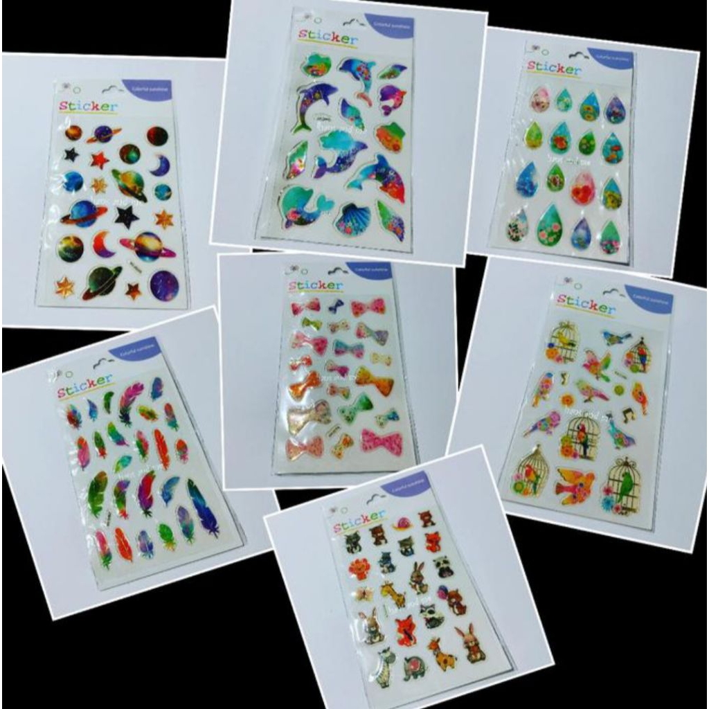 

Sticker Timbul Stiker Resin