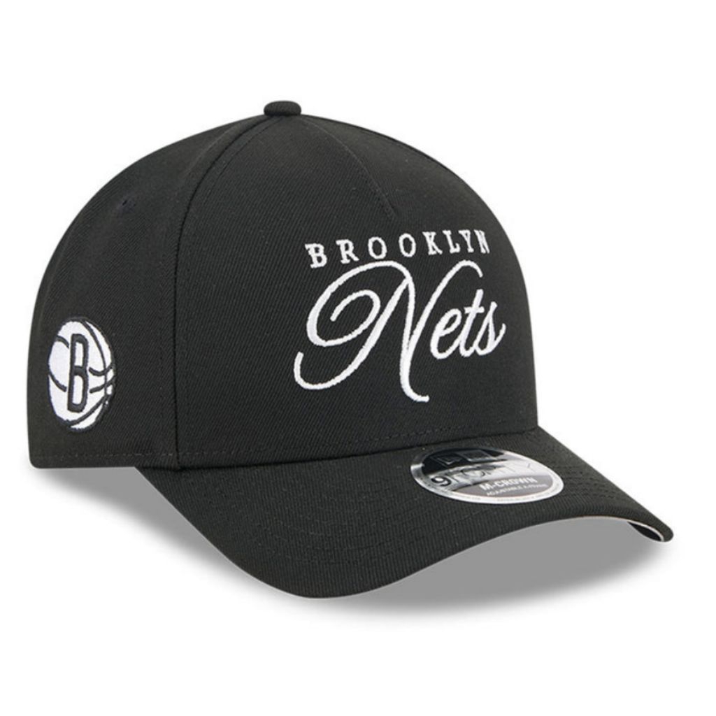 Topi New Era Cap Brooklyn Nets Draft 25 M-Crown Type A Frame 9Forty Adjustable Original