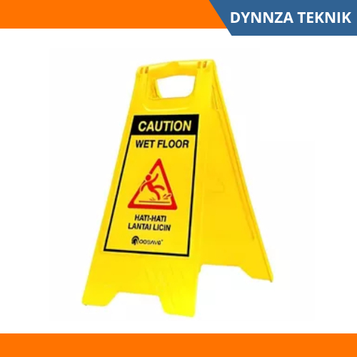 Papan Awas Lantai Licin/Caution Wet Floor Sign Board/Papan Hati-Hati Lantai Licin