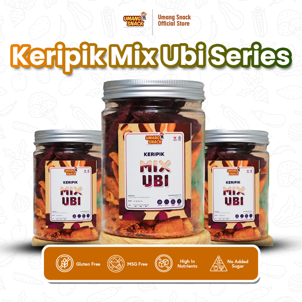 

Keripik Mix Ubi Ungu dan Ubi Madu | Toples Premium 1000ml 750 ml - njajansehat