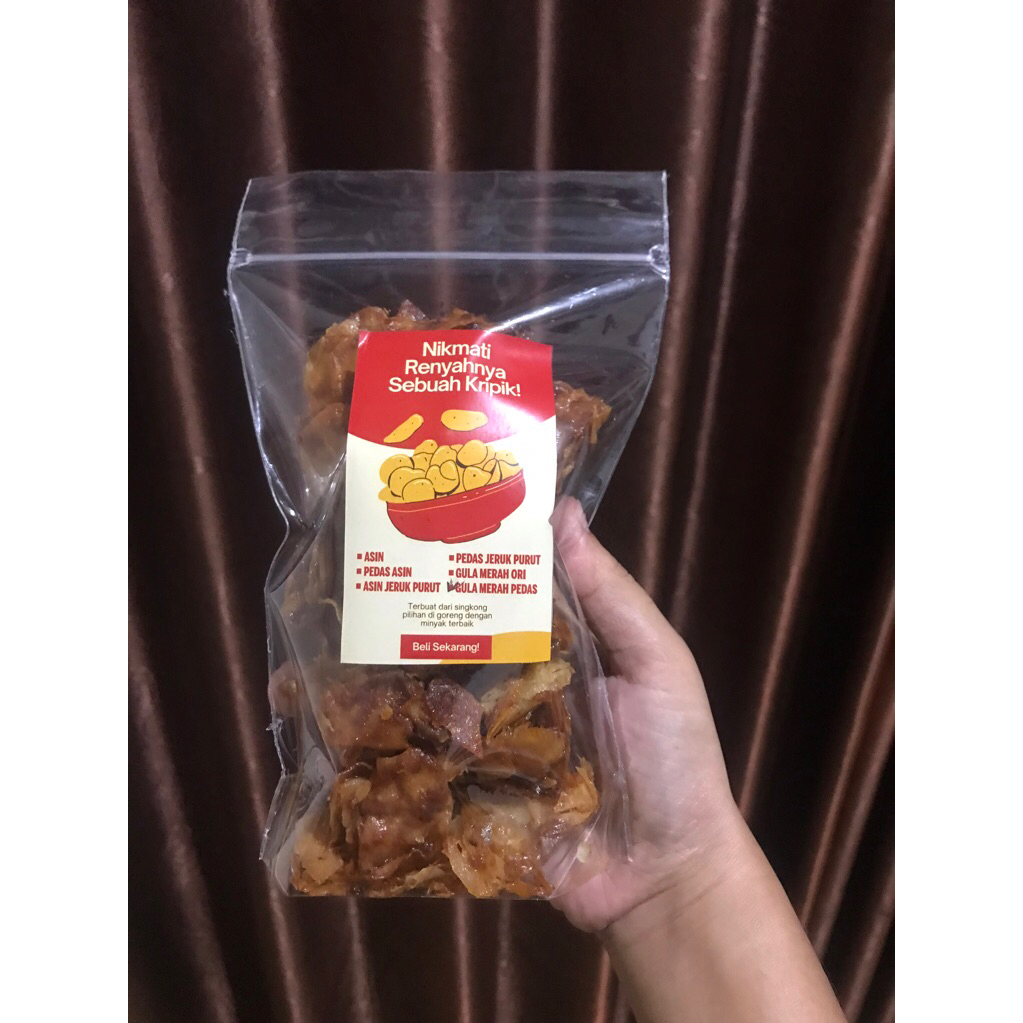 

KREPEK SINGKONG JADULL(GULA MERAH PEDAS)