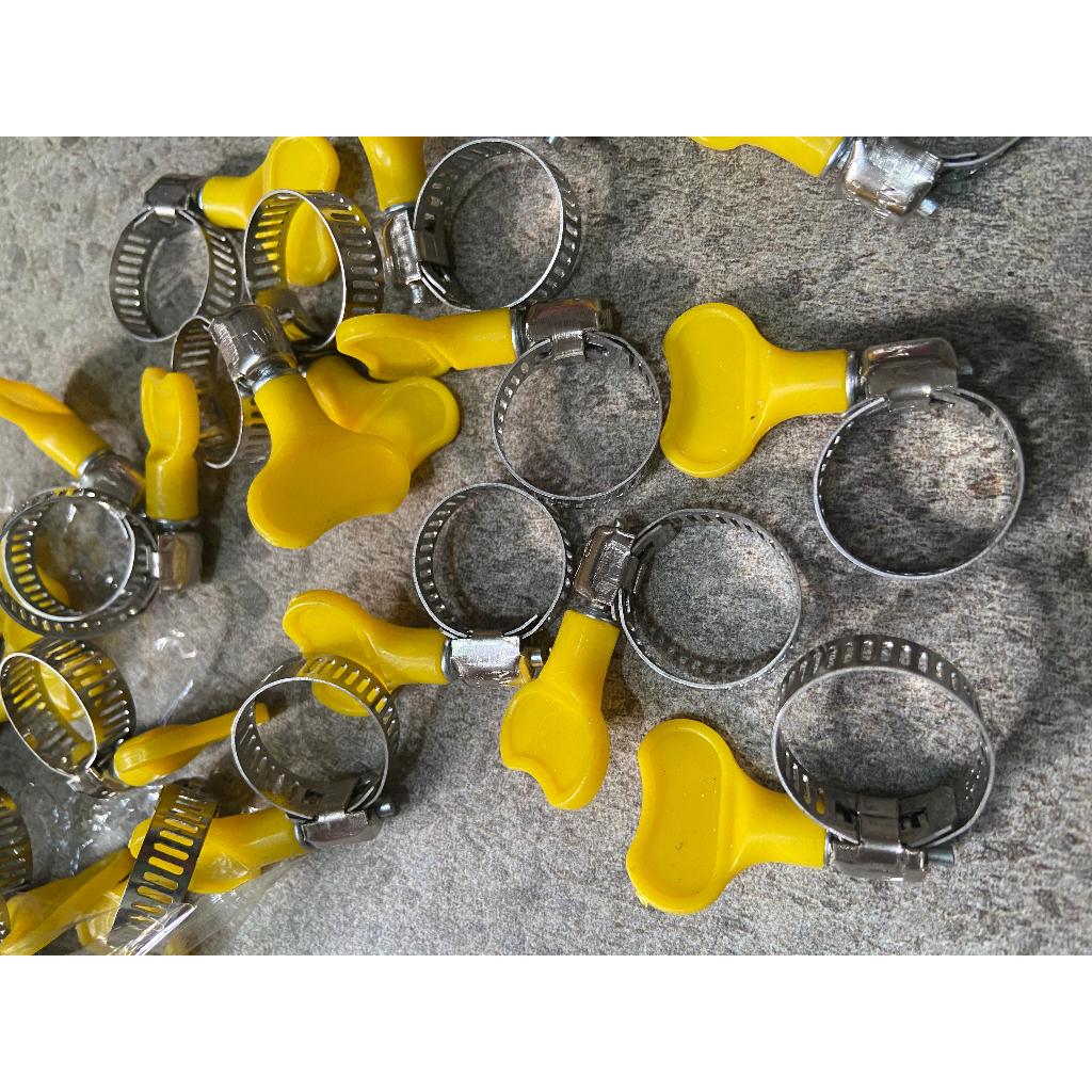 KLEM SELANG REGULATOR GAS 7/8 KUNING / KLEM SELANG