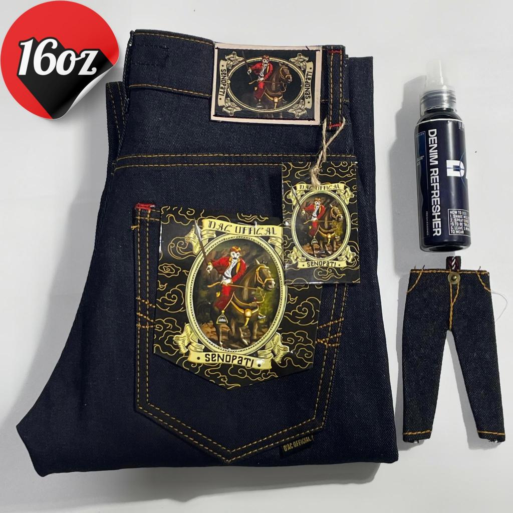 CELANA DENIM SELVEDGE ACCENT 16 OZ ART SENOPATI/ RAW DENIM/SELVEDGE PRIA
