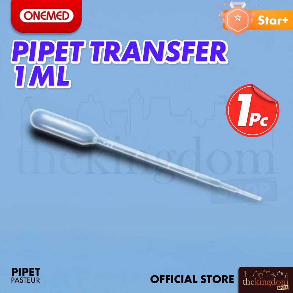 Onemed Pipet Transfer 1ml 1cc /1 Pipettes Pipette Tetes Plastik Alat Transfer Pemindah Larutan Caira