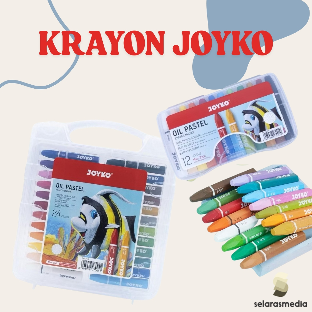 

CRAYON JOYKO | PEWARNA | OIL PASTEL | ATK | JOYKO