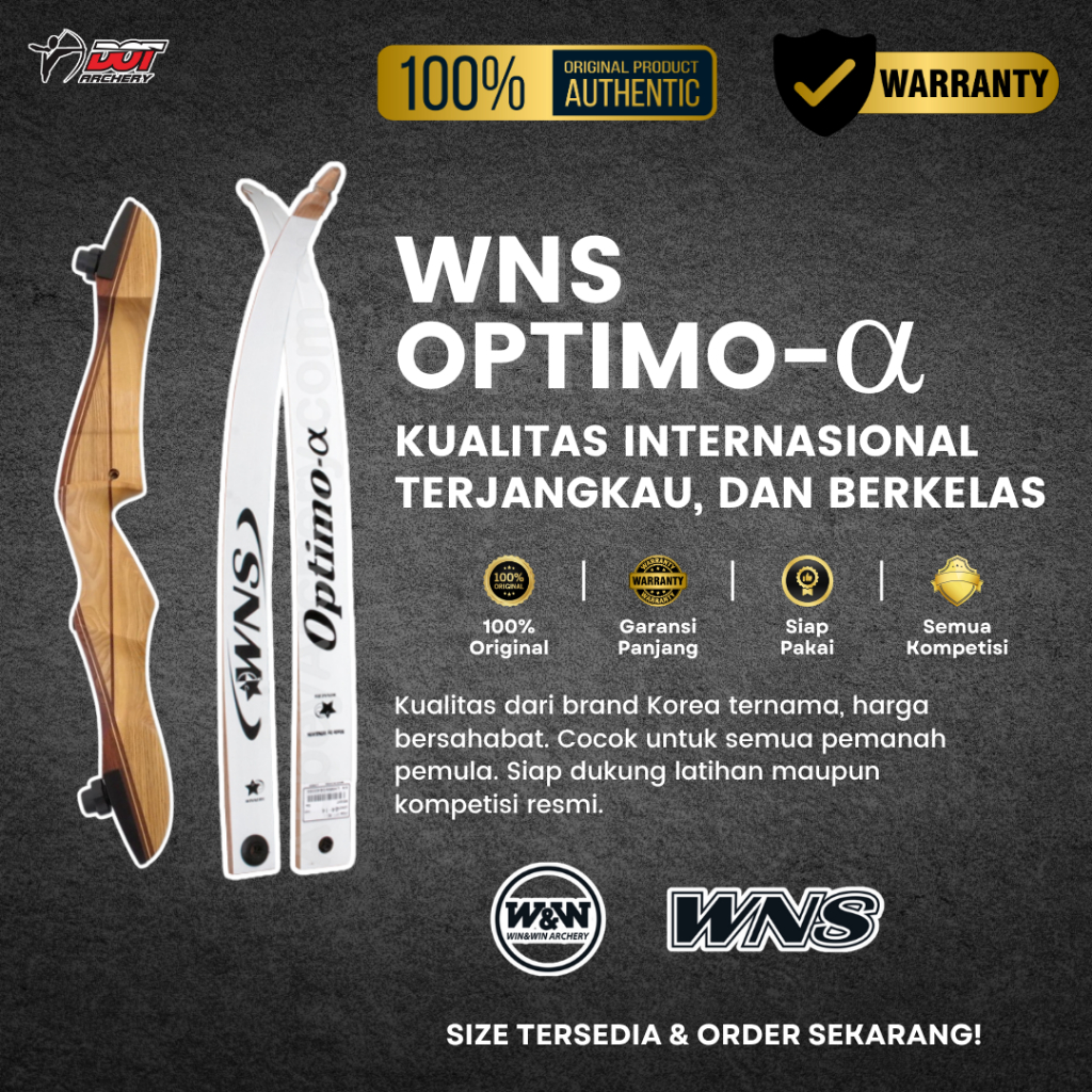 Busur Panahan Wns | Bowset Wns Optimo Alpha by Win&win Korea Original | Pemula & Profesional