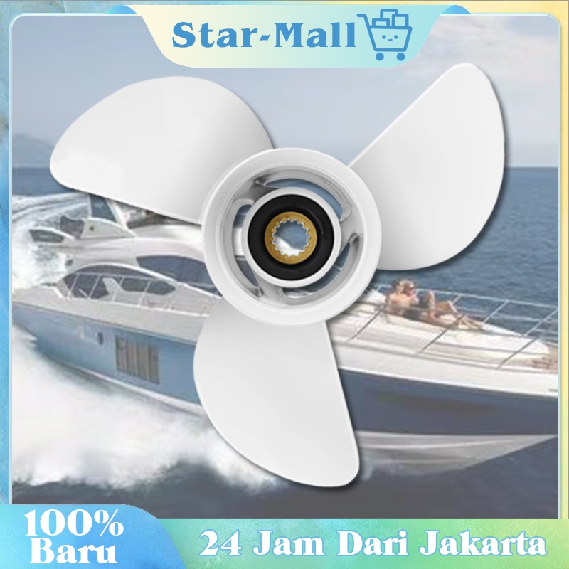 Baling Baling Perahu Kuningan Yamaha Universal Untuk Sparepart Mesin Tempel