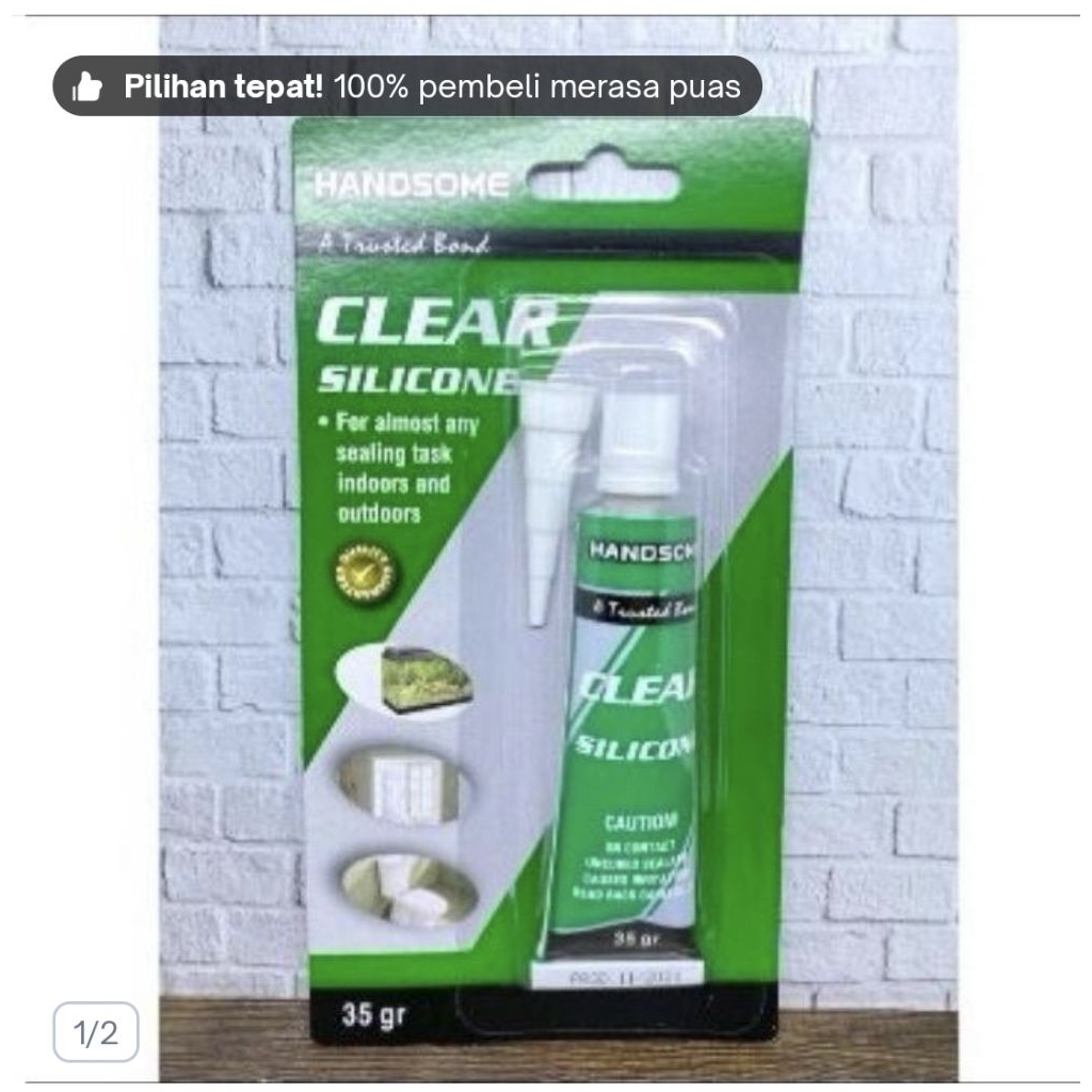 lem sealand aquarium bening 30gram lem selaand perekat penambal kaca pecah