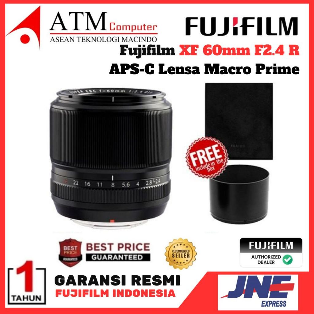 Fujifilm XF 60mm f2.4 R Macro Fuji Fujinon XF60mm f/2.4 R MAcro Lens Garansi RESMI