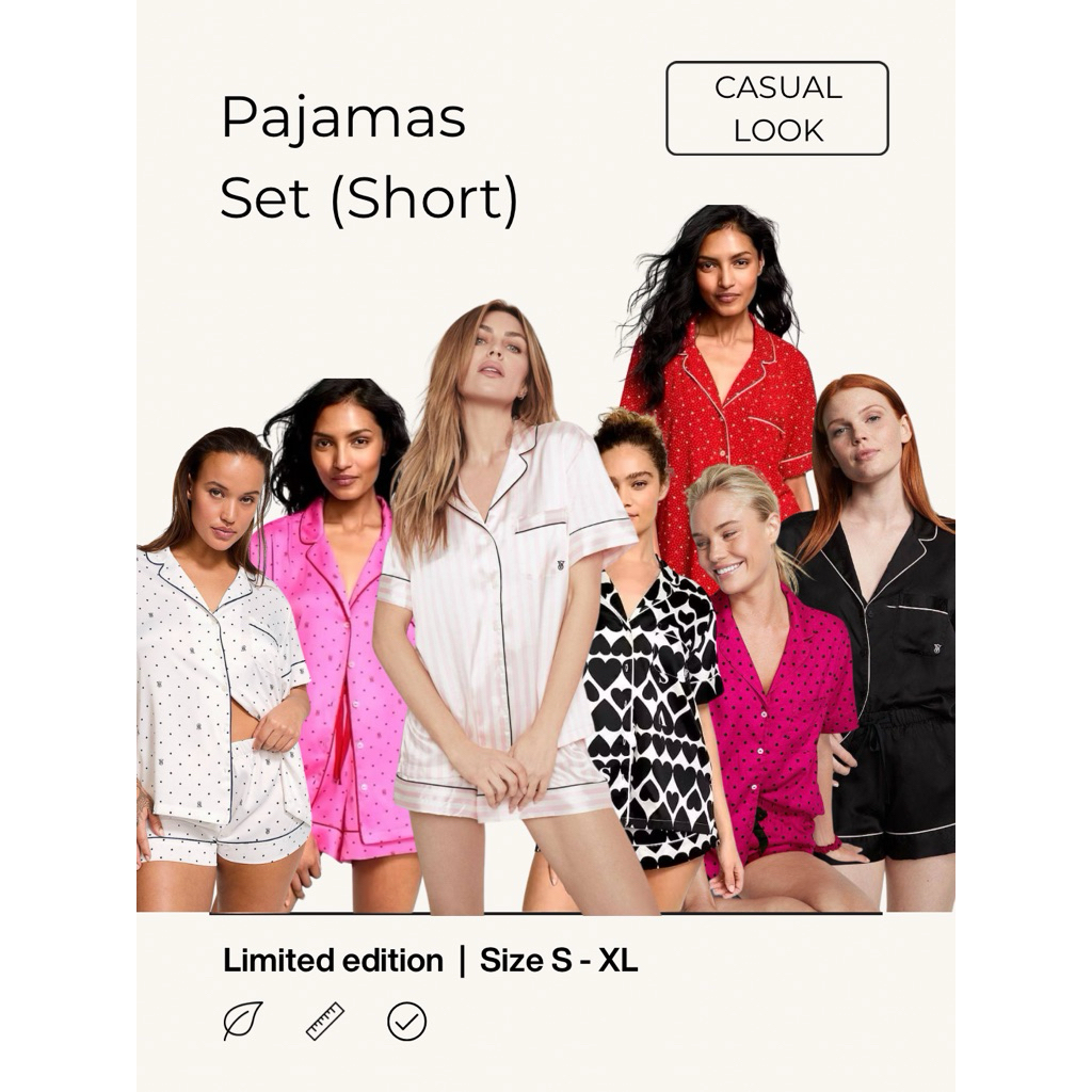 Pajamas Set by Victoria Secret (Short) - Piyama Wanita/Baju Tidur Wanita