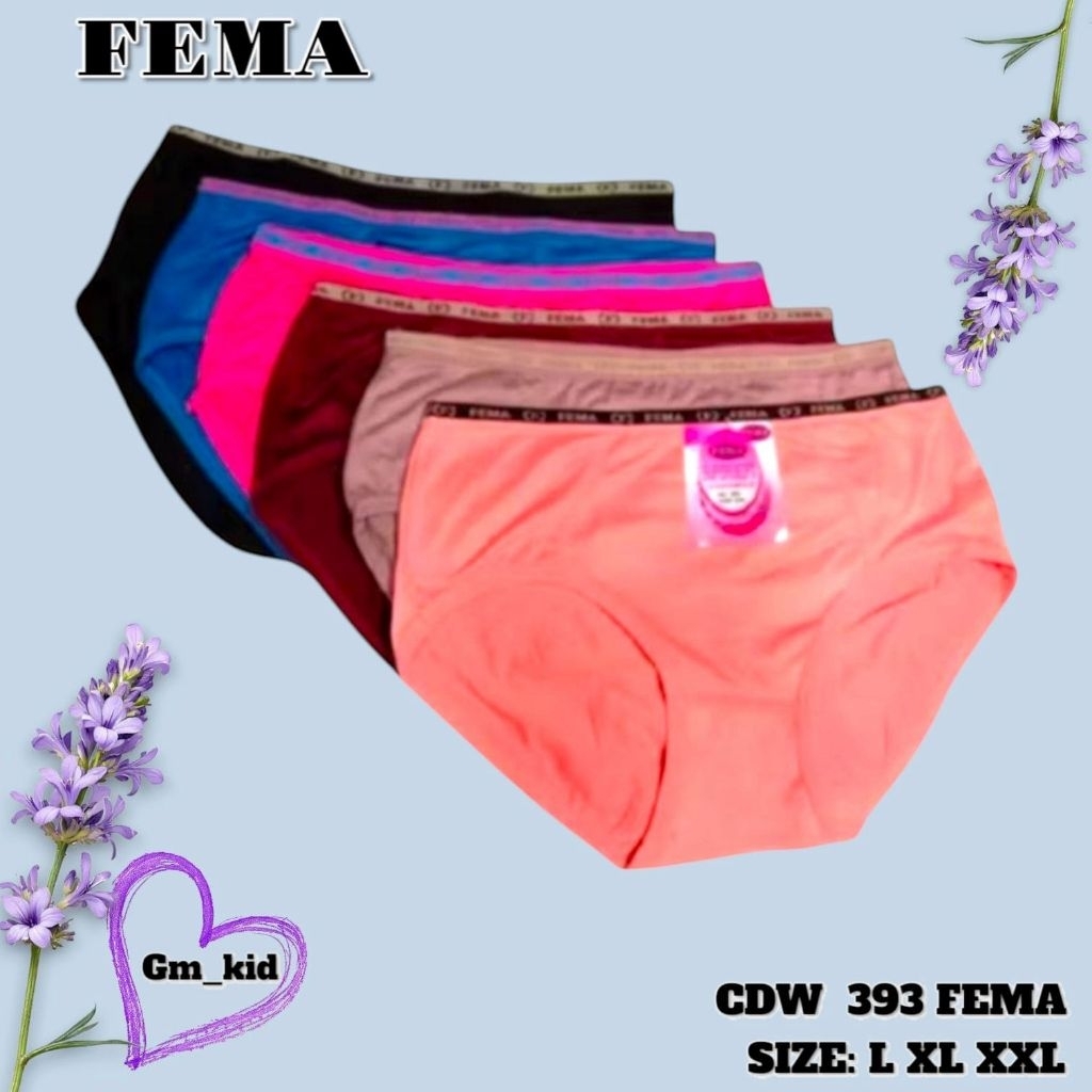 Celana dalam wanita FEMA/CD fema 393 ukuran L, XL, XXL termurah