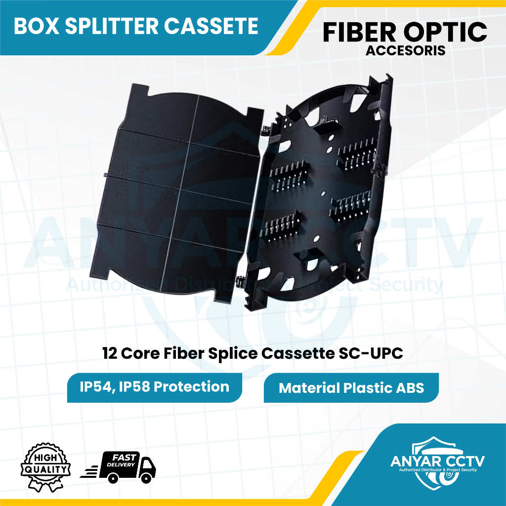 CASSETE 12 CORE KASET 12 CORE SPLICE TRAY 12 CORE FIBER OPTIC