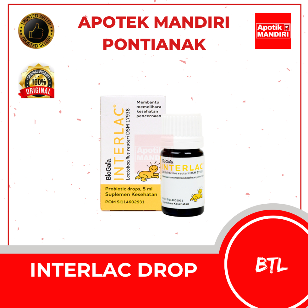 INTERLAC DROP - Menjaga Kesehatan Saluran Pencernaan Bayi dan Anak