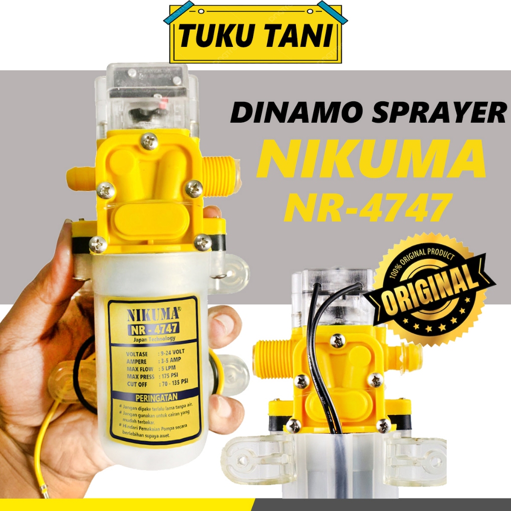 Dinamo Sprayer NIKUMA NR 4747 Tekanan Tinggi 175 PSI Premium Quality