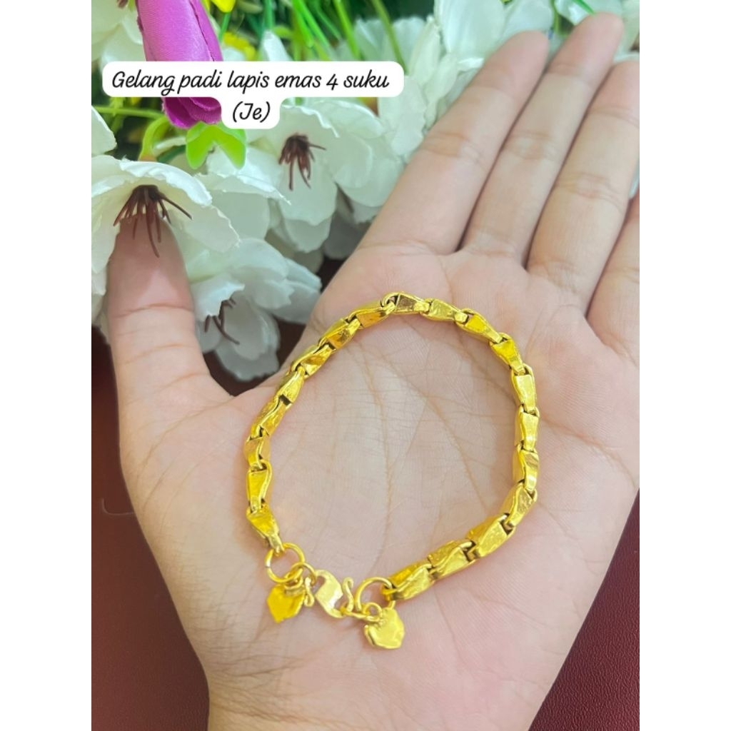 GELANG PADI LAPIS EMAS