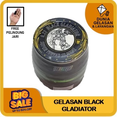 Gelasan Black Gladiator Special Tournament Super Silicone Main Jepret Tarik Cocok Layangan Seot Sukh