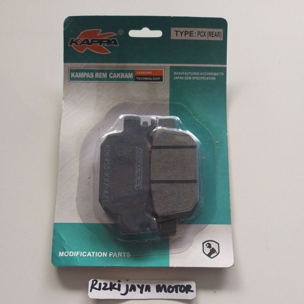Dispad / kampas rem belakang pcx 150/160 REAR ori KAPPA