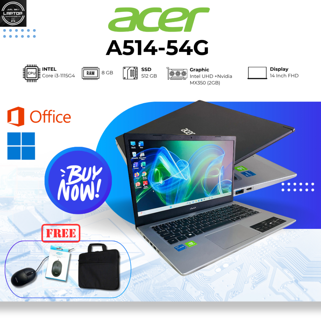 LAPTOP ACER A514-54G //NVIDIA GEFORCE MX350 (2GB)