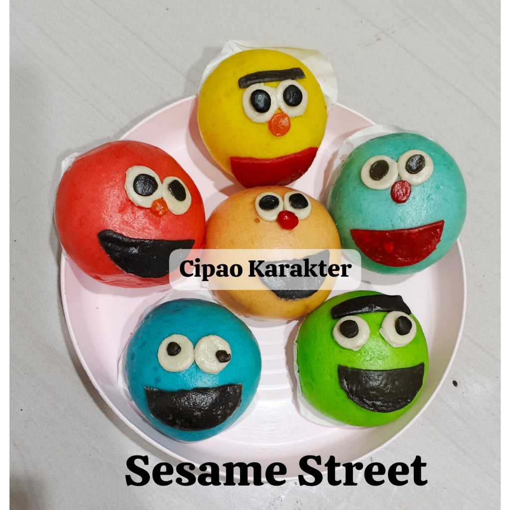

BAKPAU KARAKTER ISIAN COKLAT CIPAO 290GR ISI 6 PCS BAKPAO BONEKA CHOCOLATE PAO HALAL