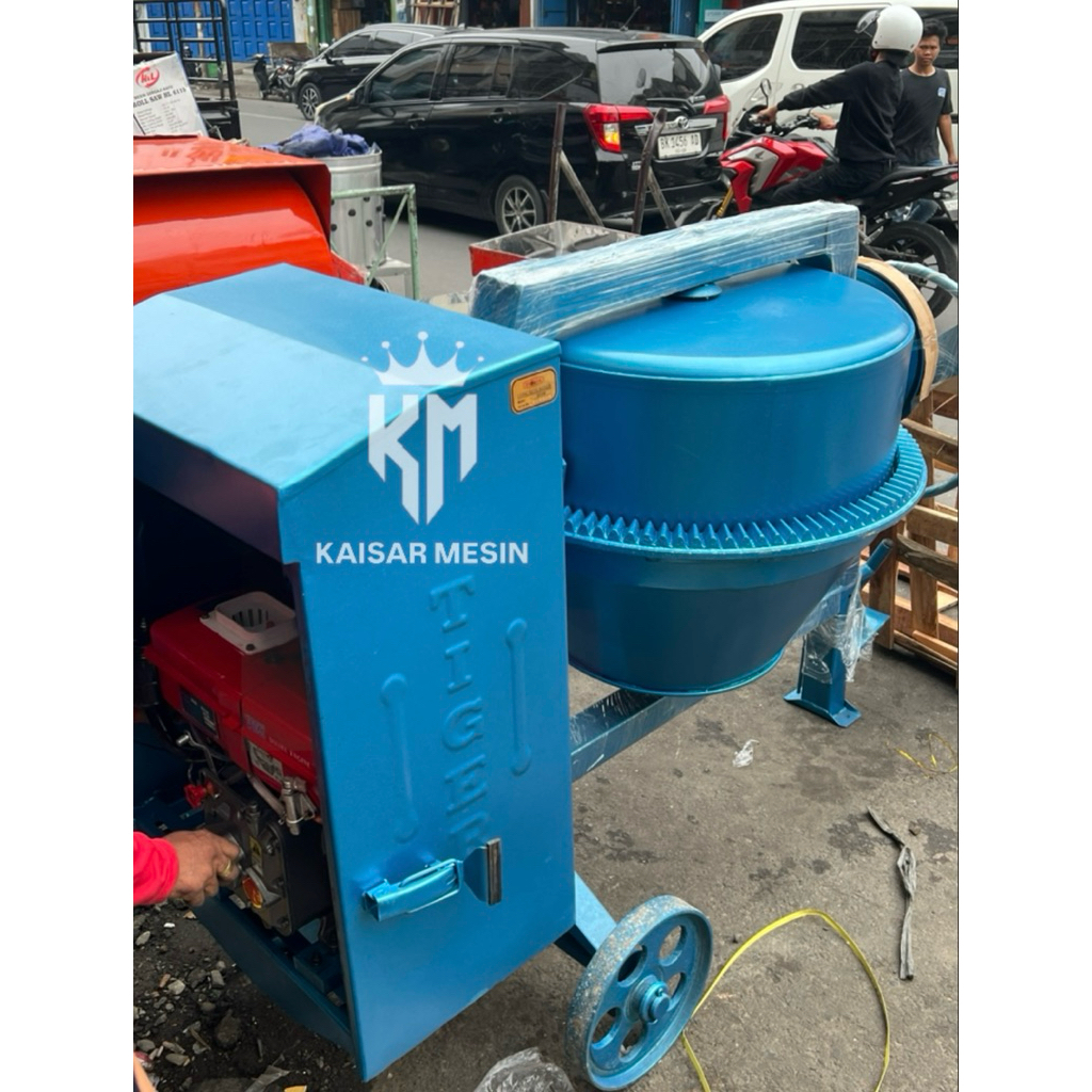 MESIN MOLEN PENGADUK SEMEN TIGER 350L//CONCRETE MIXER KAPASITAS 350L TIGER