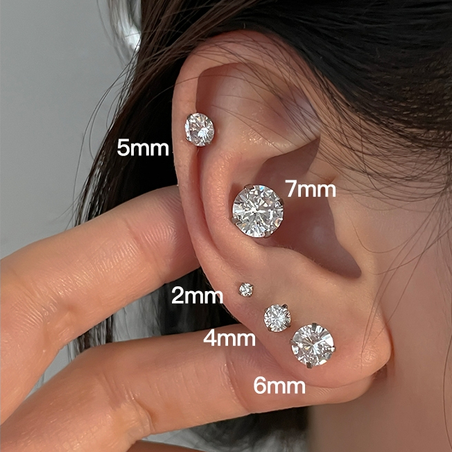 Auravibe Jewelry - Titanium Anting medis untuk tindik telinga, anting tulang telinga kelas atas, ant