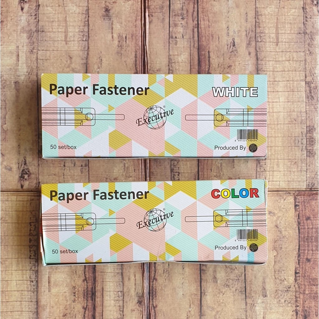 

Paper Fastener Acco WARNA Vtec - Executive - Hombo - Amanda 50 Set Plastik untuk Snel Pengikat Map Kertas / Penjepit File