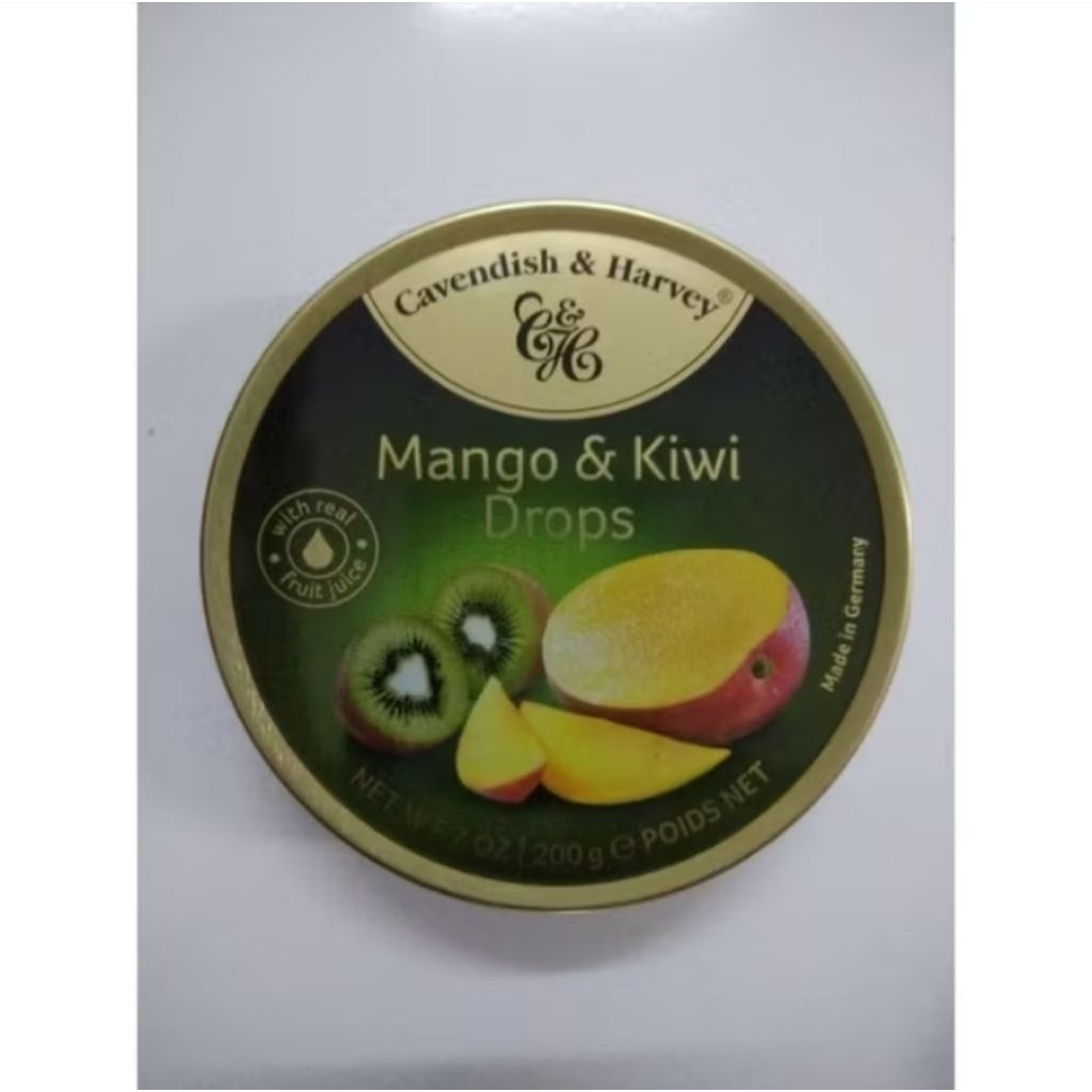 

Cavendish Manggo & Kiwi Drops 200 g EXP 30.11.2026