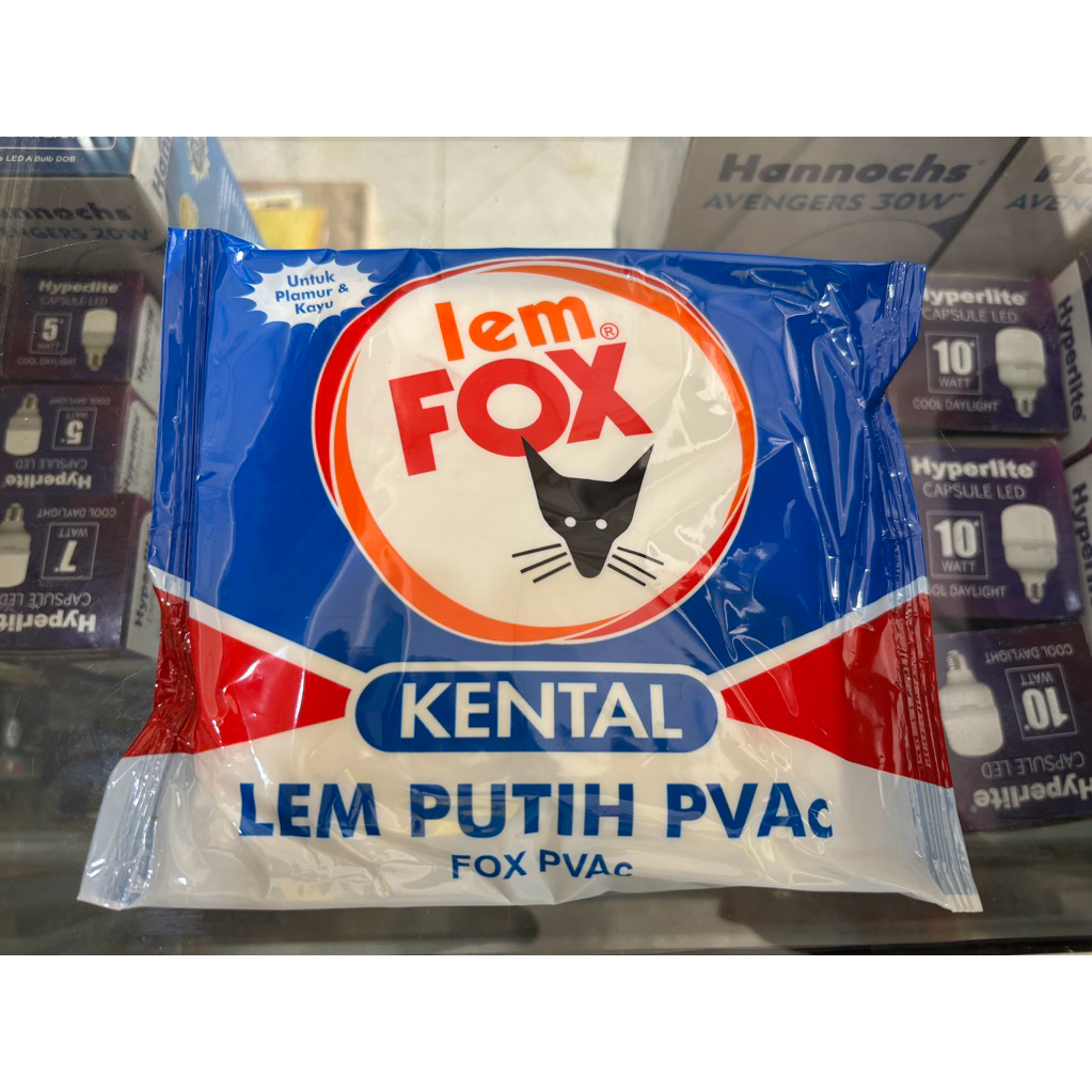 

LEM FOX PUTIH 350G - LEM PUTIH PVAC KENTAL ( KEMASAN BIRU )