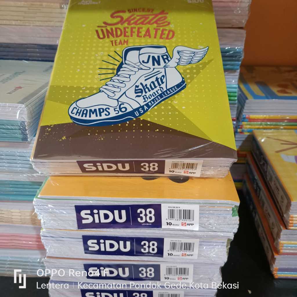 

Buku Tulis Sidu / DODO / SKOLA/ NEWSTAR/BMC isi 38 Lembar / 10 Buku
