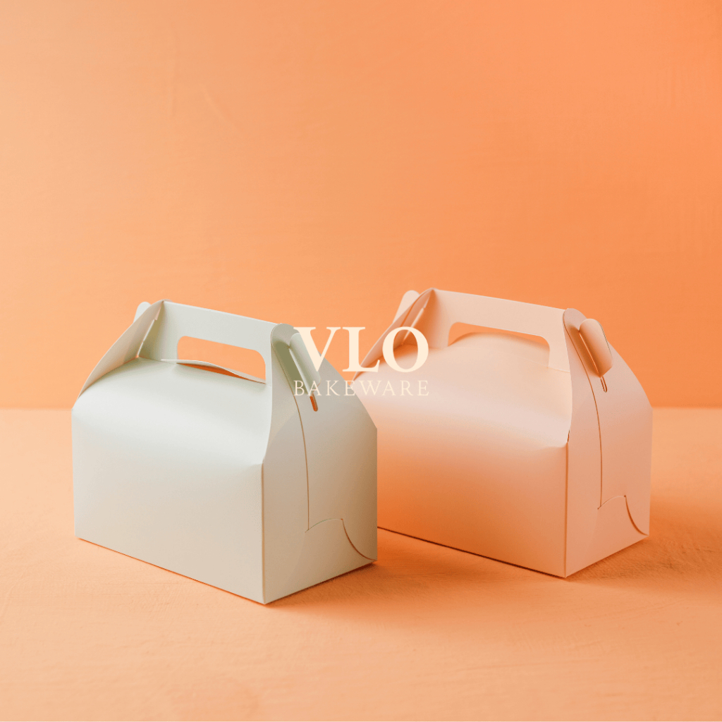 

Gable box ivory 16 cm | kotak kue korea premium