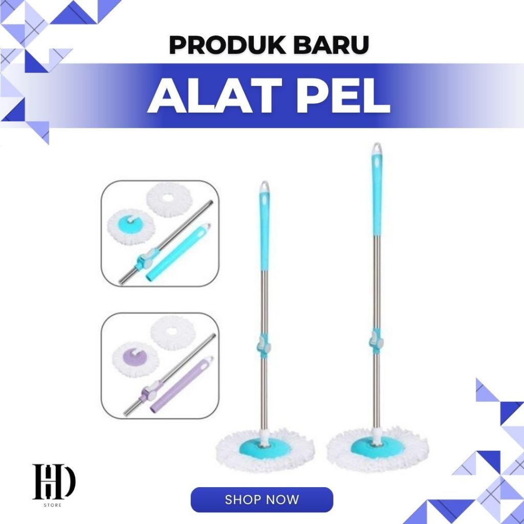 MOP alat pembersih lantai/ Alat pel lantai gagang panjang
