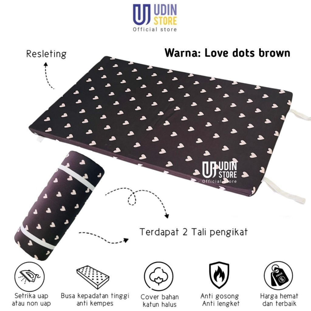 Alas Setrika Busa Premium Tebal 5cm Busa+Sarung 90*50*5 cm [Yellow Foam] Udinstore Official