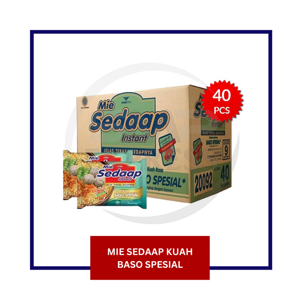 

Mie Sedaap Kuah Rasa Baso Spesial ECERAN/GROSIR