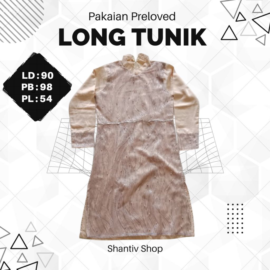 KEBAYA TUNIK PESTA WARNA COKLAT SUSU PL