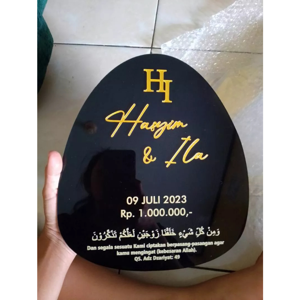 Dekorasi Mahar Akrilik Custom Akrilik Brush Akrilik Telur Akrilik Tetes Air Warna Bahan Dekorasi Mah