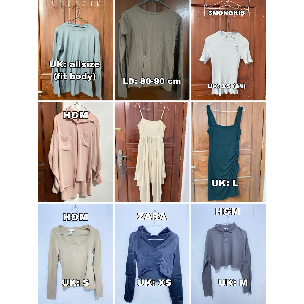 Baju, atasan, luaran, preloved coquette, blouse, kaus