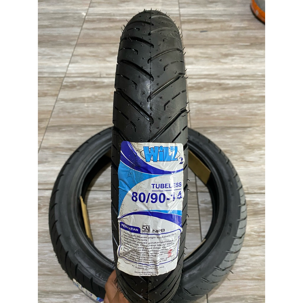 Ban Baru Motor merk Wilz 90/90, 80/90 ring 14 Tubeless