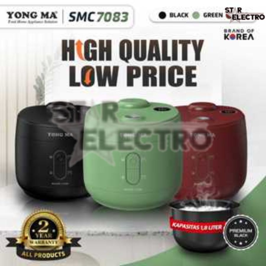 YONGMA MAGIC COM SMC-7083 RICE COOKER 1.8 LITER SMC 7083 YONGMA GARANSI RESMI