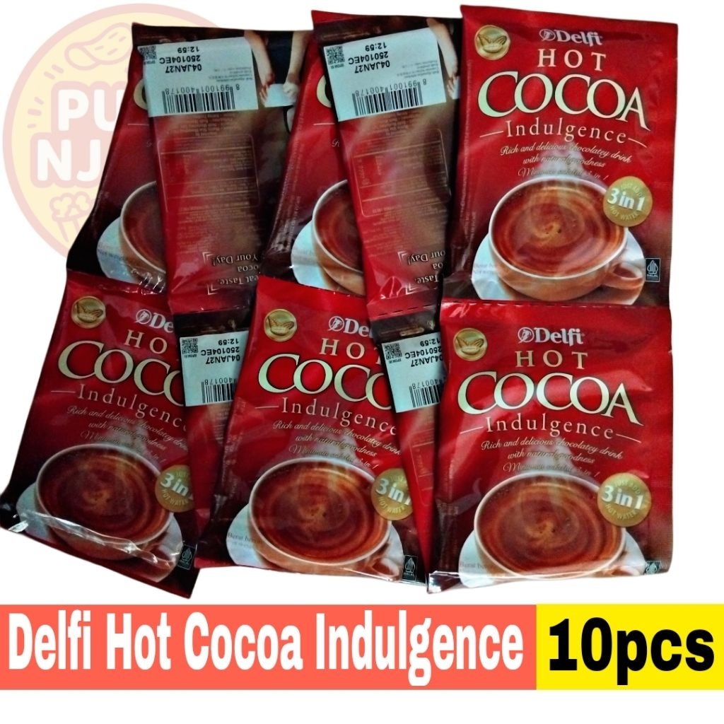 

Minuman Cokelat Delfi Hot Cocoa Indulgence Renceng isi 10pcs@25gram