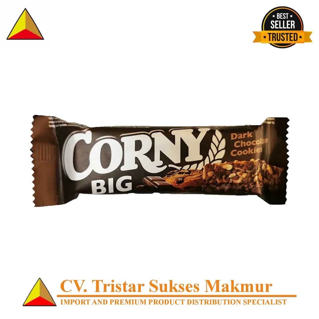 

Corny Big Dark Chocolate Cookies – Cereal Bar Cokelat Hitam & Kue Renyah Isi 50gr