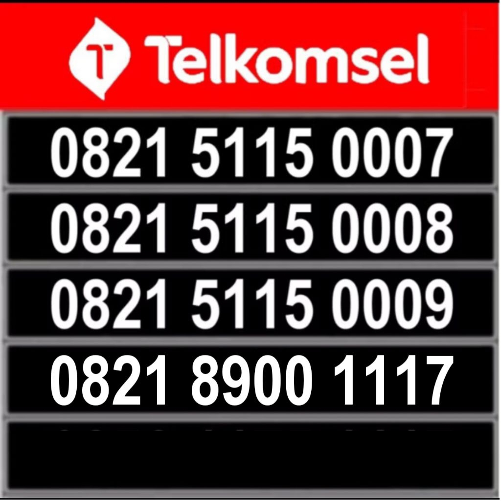 nomor cantik simpati triple ekor 0007 1117 1118