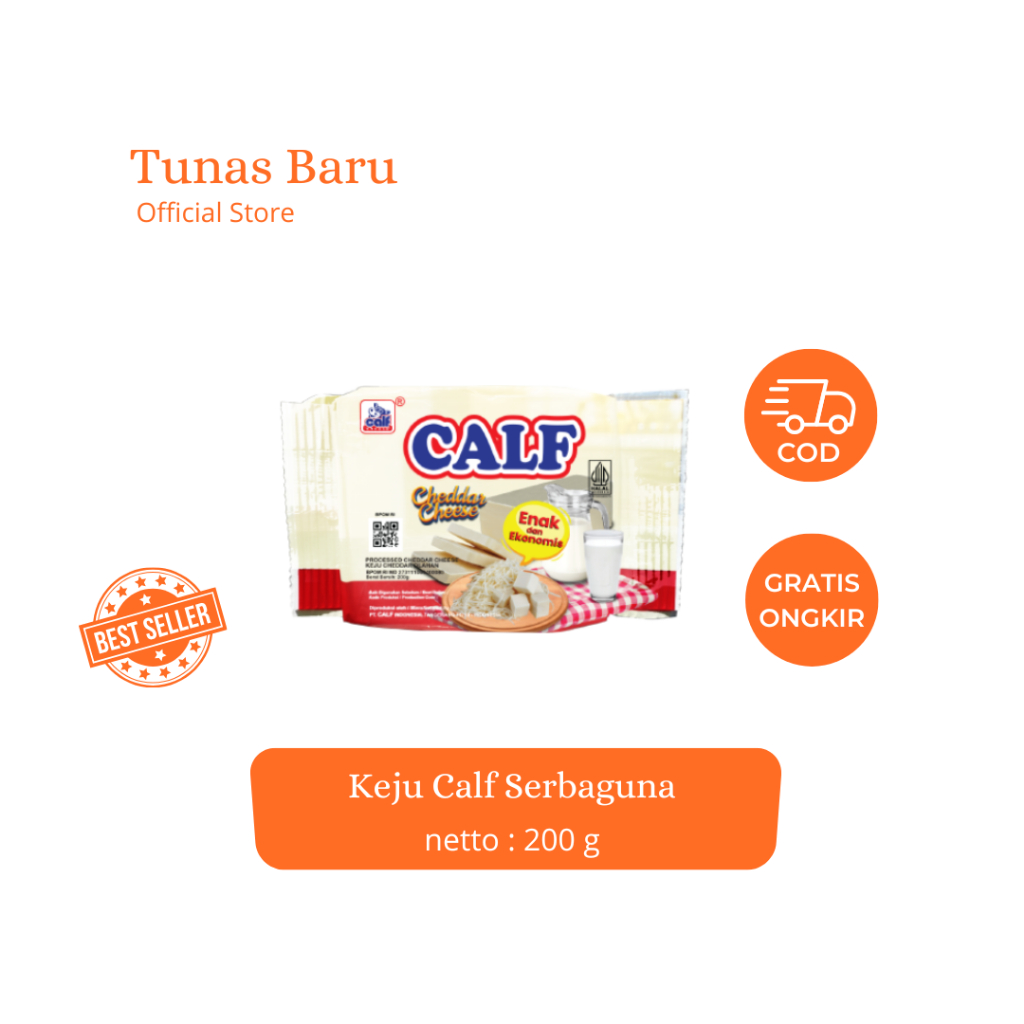 

Calf Cheddar 200gr - Keju Original Produk