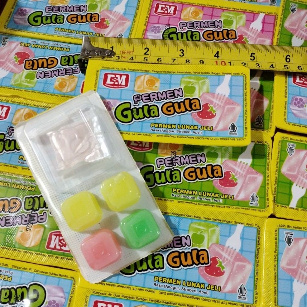 

PERMEN GULA GULA LUNAK JELI MIX 10 PCS