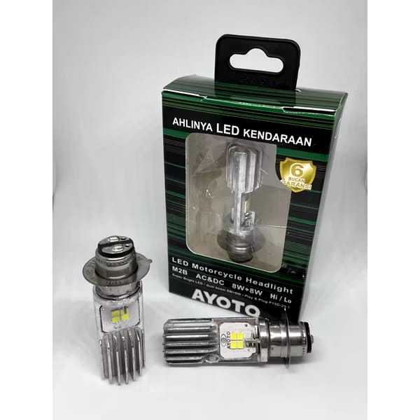 Lampu Depan LED AYOTO M2B Motor Matic Bebek H6 Beat Mio Vario 125old AYOTO ORIGINAL
