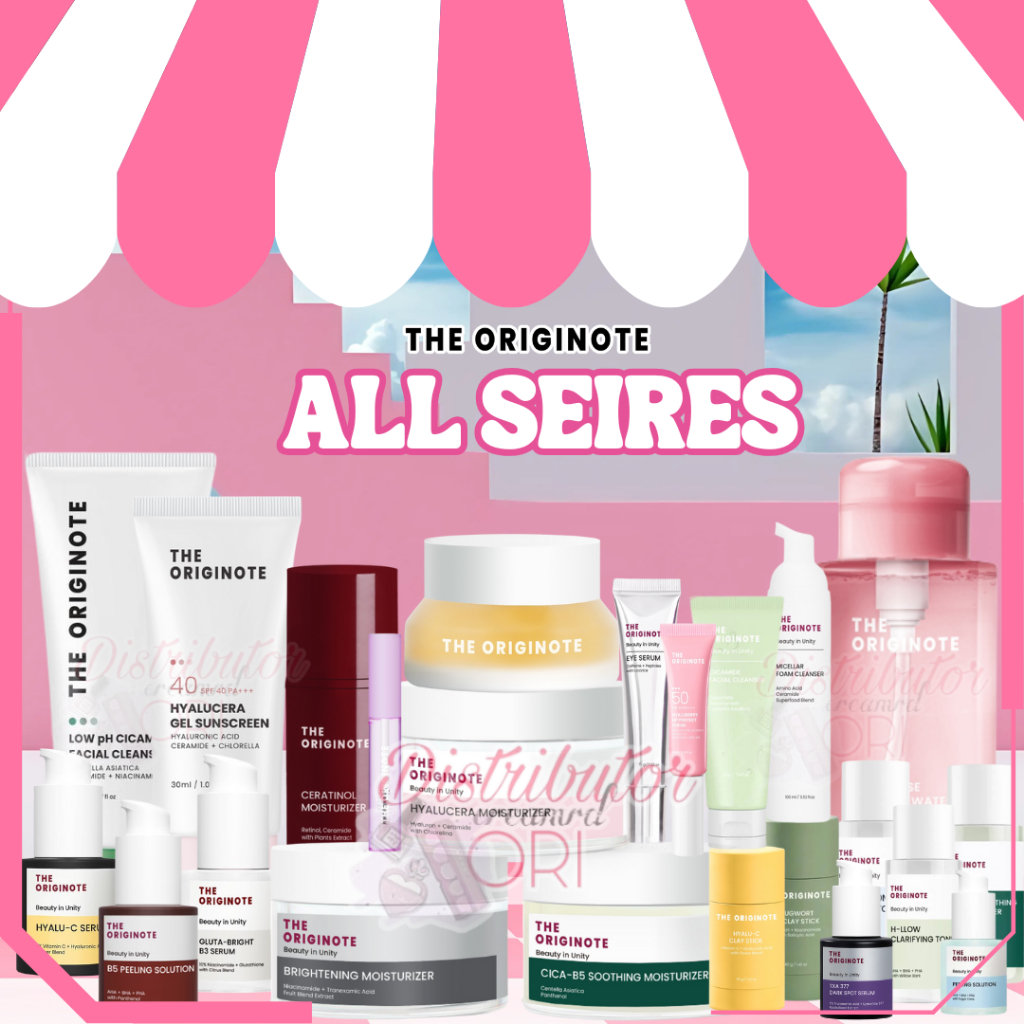 The Originote Hyalucera Moisturizer Gel 50ml Pelembab Wajah | Serum Bright B3 | Serum Acne B5 | Seru