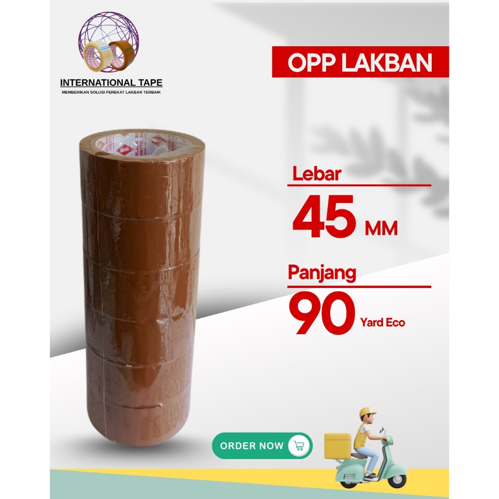 

LAKBAN COKLAT 2INC X 90YARD PER SLOP ISI 6PCS CUCI GUDANG HARGA TERMURAH STOK TERBATAS