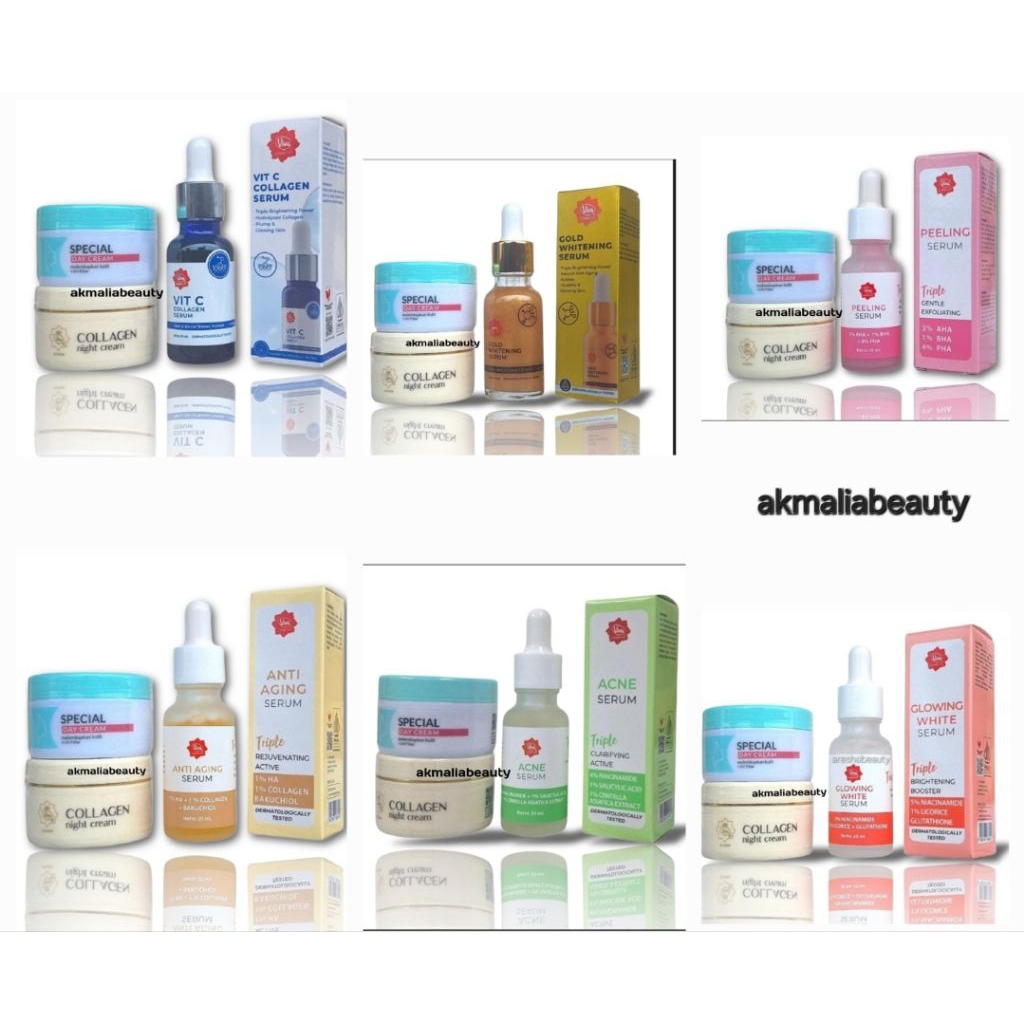 Paket  Viva 3 in 1 |  Cream siang , Cream malam , Serum Viva original BPOM