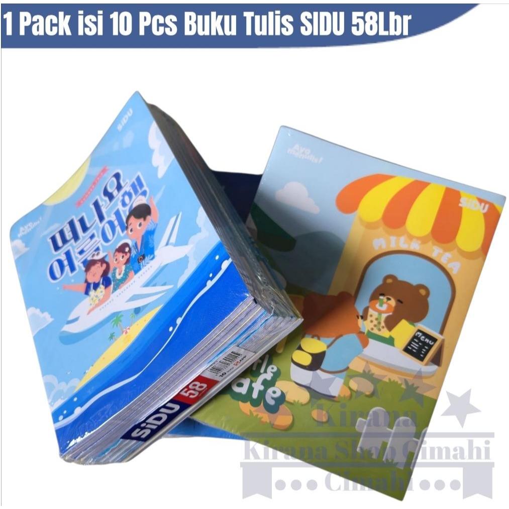 

1 ( SATU ) PACK isi 10 pcs Buku tulis SIDU 58 Lembar