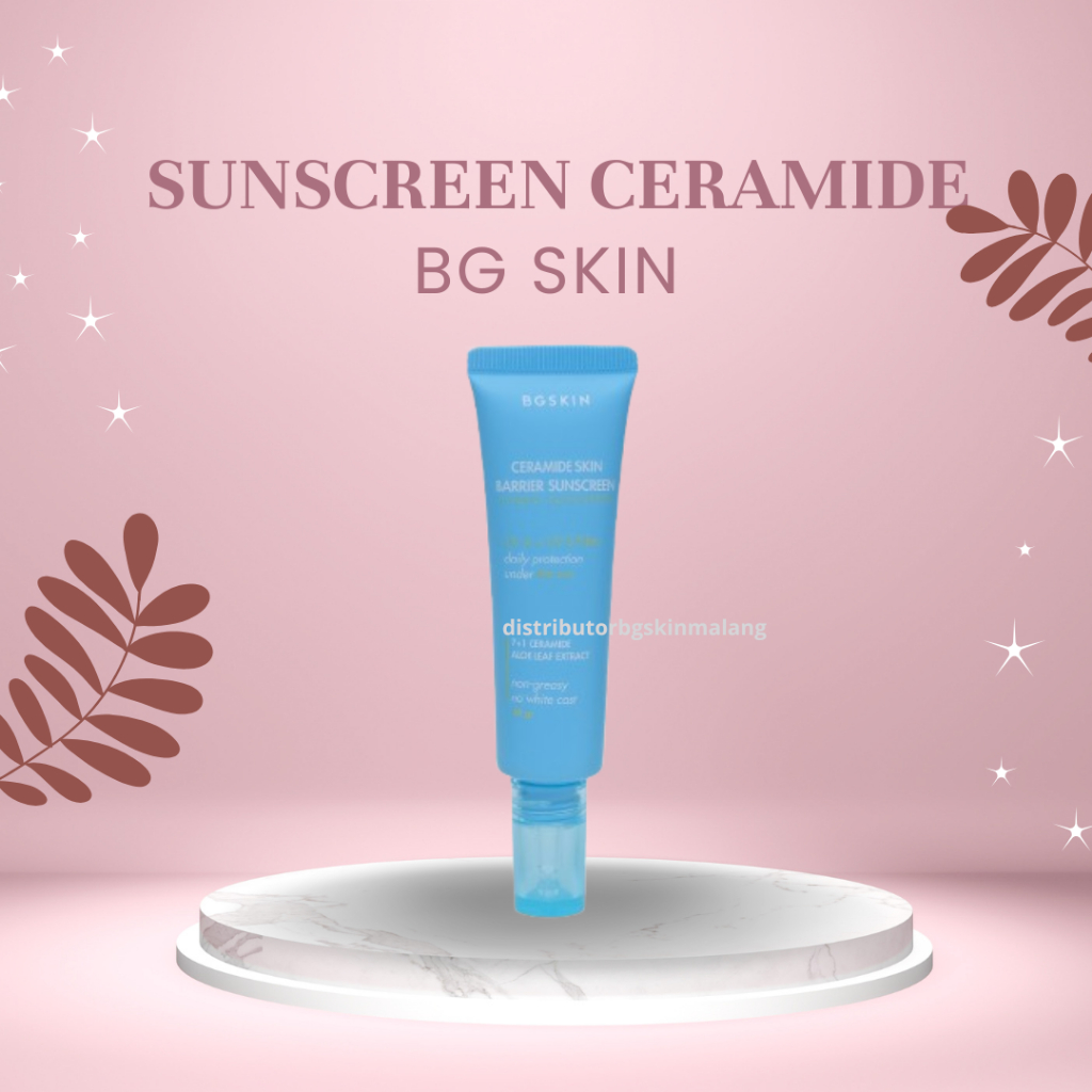 BGSkin Ceramide Skin Barrier Sunscreen cream lotion tabir surya anti UV pelindung kulit  SPF 30 Beau
