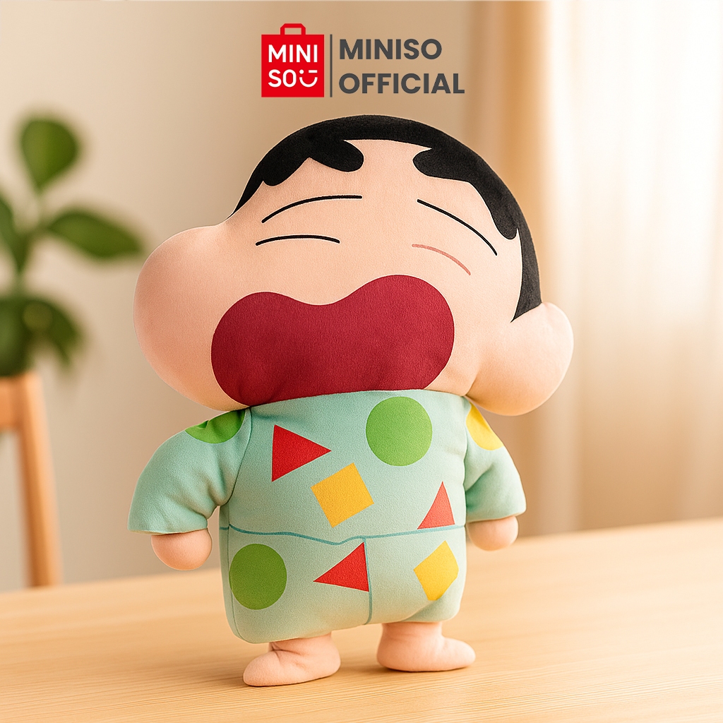 MINISO Crayon Shinchan Collection Soft Pillow Bantal Lucu Karakter Shinchan